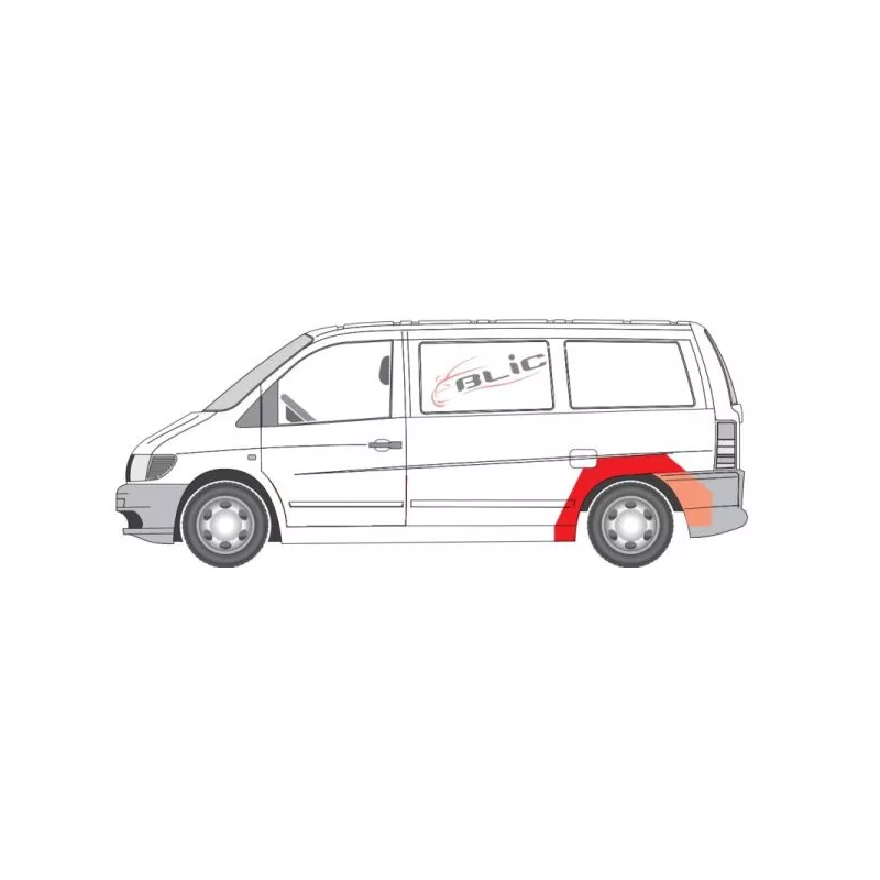 Doublure d'aile arrière gauche BLIC 6504-03-3541591P - Visuel 2