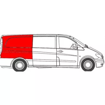 Aile arrière droit BLIC 6504-03-3542588P