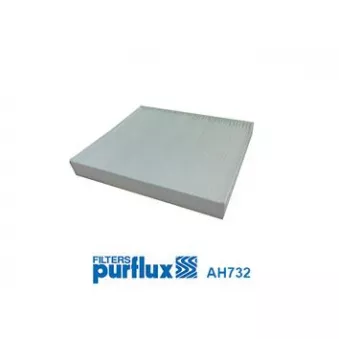 Filtre, air de l'habitacle PURFLUX AH732