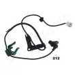 JAPANPARTS ABS-212 - Capteur, vitesse de roue avant gauche