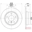 Jeu de 2 disques de frein avant JAPANPARTS [DP-0100C]