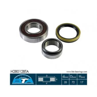 Roulement de roue arrière BTA OEM 4700323
