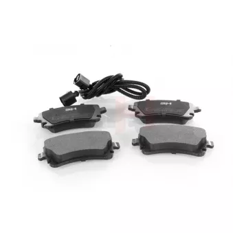 Jeu de 4 plaquettes de frein arrière GH OEM 3D0698451