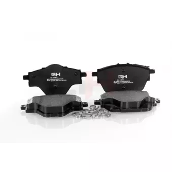 Jeu de 4 plaquettes de frein arrière GH OEM 1647874380