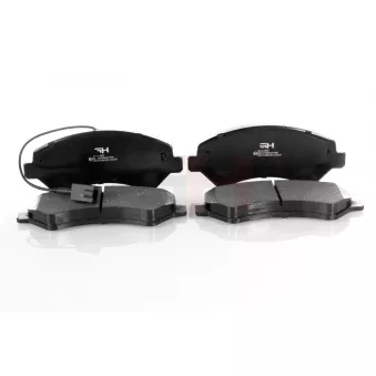 Jeu de 4 plaquettes de frein avant GH OEM 77367093