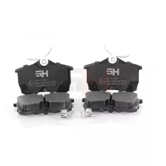 Jeu de 4 plaquettes de frein arrière GH OEM 43022S1AE04