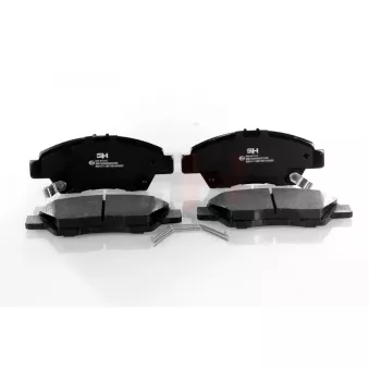 Jeu de 4 plaquettes de frein avant GH OEM 45022TF0G01