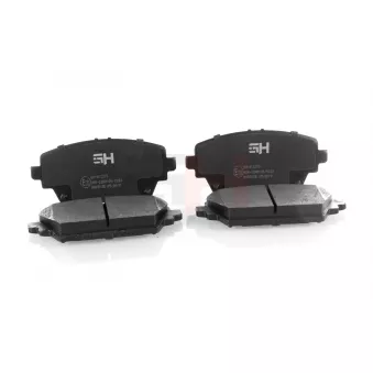 Jeu de 4 plaquettes de frein avant GH OEM 410604U126