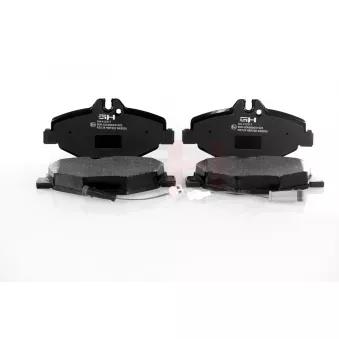 Jeu de 4 plaquettes de frein avant GH OEM A0044207920