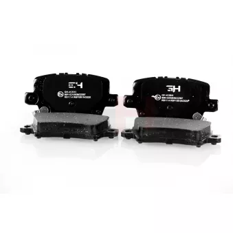 Jeu de 4 plaquettes de frein arrière GH OEM 43022SMGE02