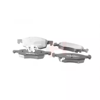 Jeu de 4 plaquettes de frein avant GH OEM 1605280