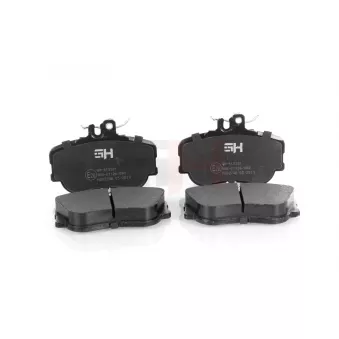 Jeu de 4 plaquettes de frein avant GH OEM A0054204620