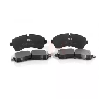 Jeu de 4 plaquettes de frein avant GH OEM 0044206820