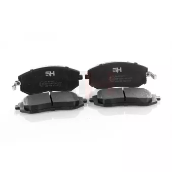 Jeu de 4 plaquettes de frein avant GH OEM 26296SC020
