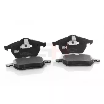 Jeu de 4 plaquettes de frein avant GH OEM 1605654