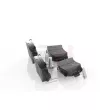GH GH-413625 - Jeu de 4 plaquettes de frein arrière
