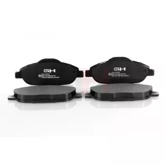 Jeu de 4 plaquettes de frein avant GH OEM 1609253080
