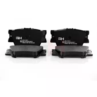 Jeu de 4 plaquettes de frein arrière GH OEM 0446633200