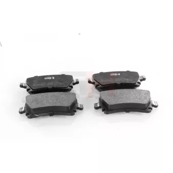 Jeu de 4 plaquettes de frein arrière GH OEM 3AA698451