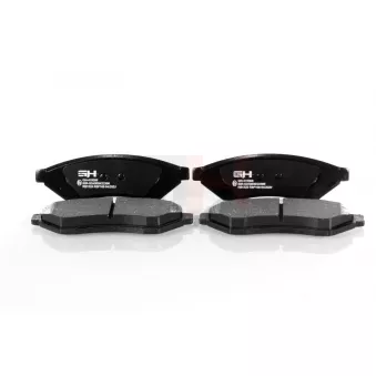 Jeu de 4 plaquettes de frein arrière GH OEM 96496766