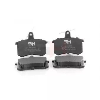 Jeu de 4 plaquettes de frein arrière GH OEM 4A0698451