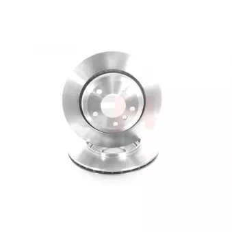 Jeu de 2 disques de frein arrière GH OEM 34201166073