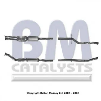 Catalyseur BM CATALYSTS BM91261H pour CITROEN C5 3.0 V6 - 207cv
