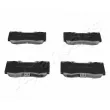 Jeu de 4 plaquettes de frein avant JAPANPARTS [PA-008AF]
