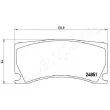 JAPANPARTS PA-0656AF - Jeu de 4 plaquettes de frein avant