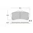 JAPANPARTS PA-MC03 - Jeu de 4 plaquettes de frein avant