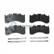JAPANPARTS PA0725JM - Jeu de 4 plaquettes de frein avant