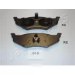Jeu de 4 plaquettes de frein avant JAPANPARTS [PP-018AF]