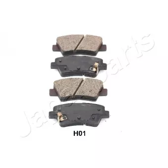 JAPANPARTS PP-H01AF - Jeu de 4 plaquettes de frein avant