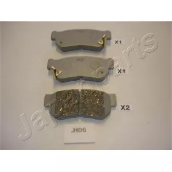 JAPANPARTS PP-H06AF - Jeu de 4 plaquettes de frein avant