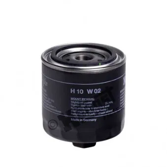 Filtre à huile HENGST FILTER H10W02 pour SCANIA 4 - series 114G 260 CNG - 260cv