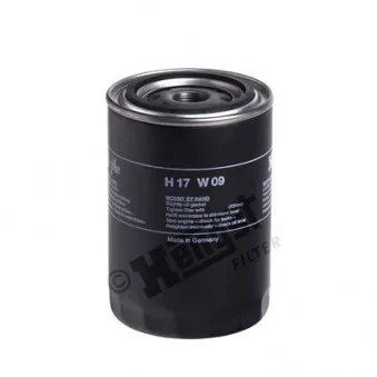 Filtre à huile HENGST FILTER H17W09 pour JOHN DEERE Series 6000 6300 - 90cv
