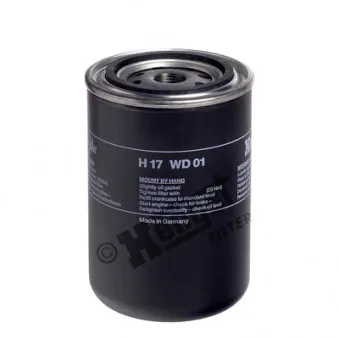 Filtre à huile HENGST FILTER H17WD01 pour VOLKSWAGEN GOLF 1.6 TD - 60cv