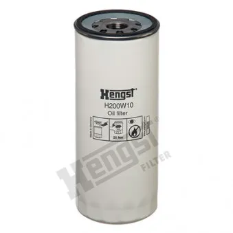 Filtre à huile HENGST FILTER H200W10 pour VOLVO N10 N 10/300 - 299cv