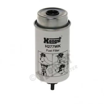 Filtre à carburant HENGST FILTER H277WK pour NEW HOLLAND TM TM140 - 144cv