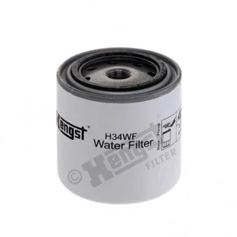Filtre de liquide de refroidissement HENGST FILTER H34WF pour SCANIA 3 - series 113 H/360 - 360cv