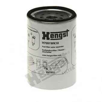 Filtre à carburant HENGST FILTER H7091WK10 pour IVECO STRALIS AS260S50P - 500cv