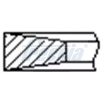 Jeu de segments de pistons FRECCIA FR10-370200 pour CITROEN DS3 1.4 HDi 70 - 68cv