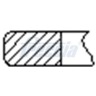 Jeu de segments de pistons FRECCIA FR10-375900
