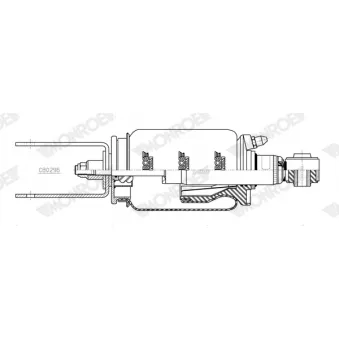 Amortisseur, suspension de la cabine MONROE CB0296