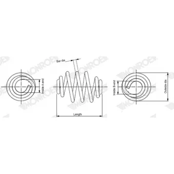 Ressort de suspension MONROE SN4574
