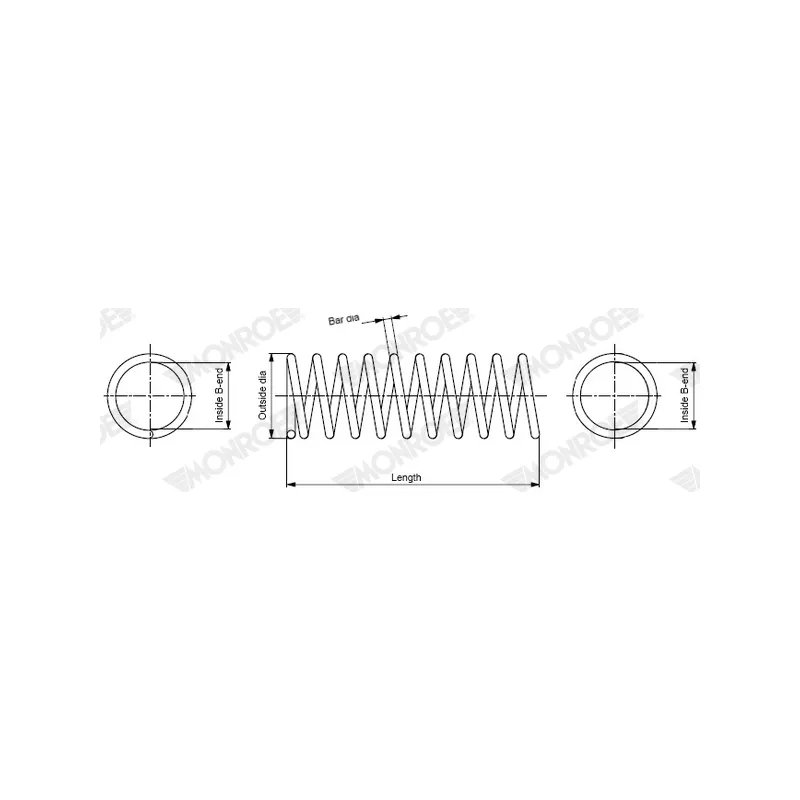 Ressort de suspension MONROE SP4428 - Visuel 1