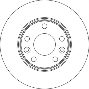 Jeu de 2 disques de frein avant TRW OEM 4020600Q2D