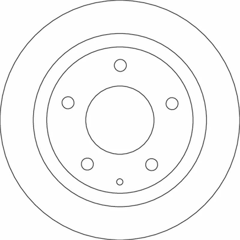 Jeu de 2 disques de frein arrière TRW DF4689 - Visuel 1