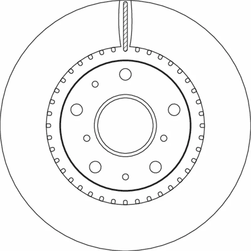 Jeu de 2 disques de frein avant TRW DF4741 - Visuel 1