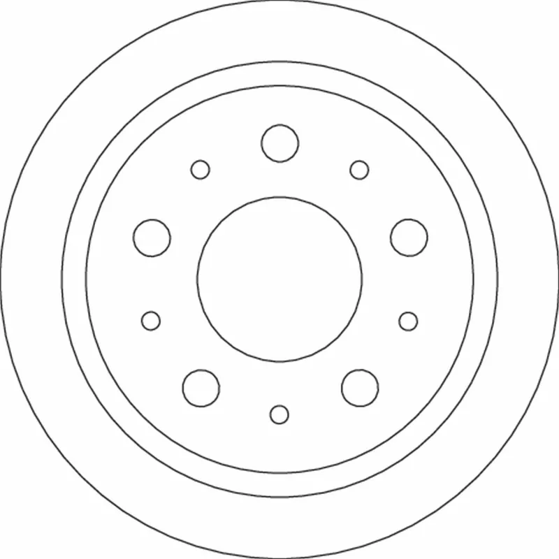 Jeu de 2 disques de frein arrière TRW DF4750 - Visuel 1